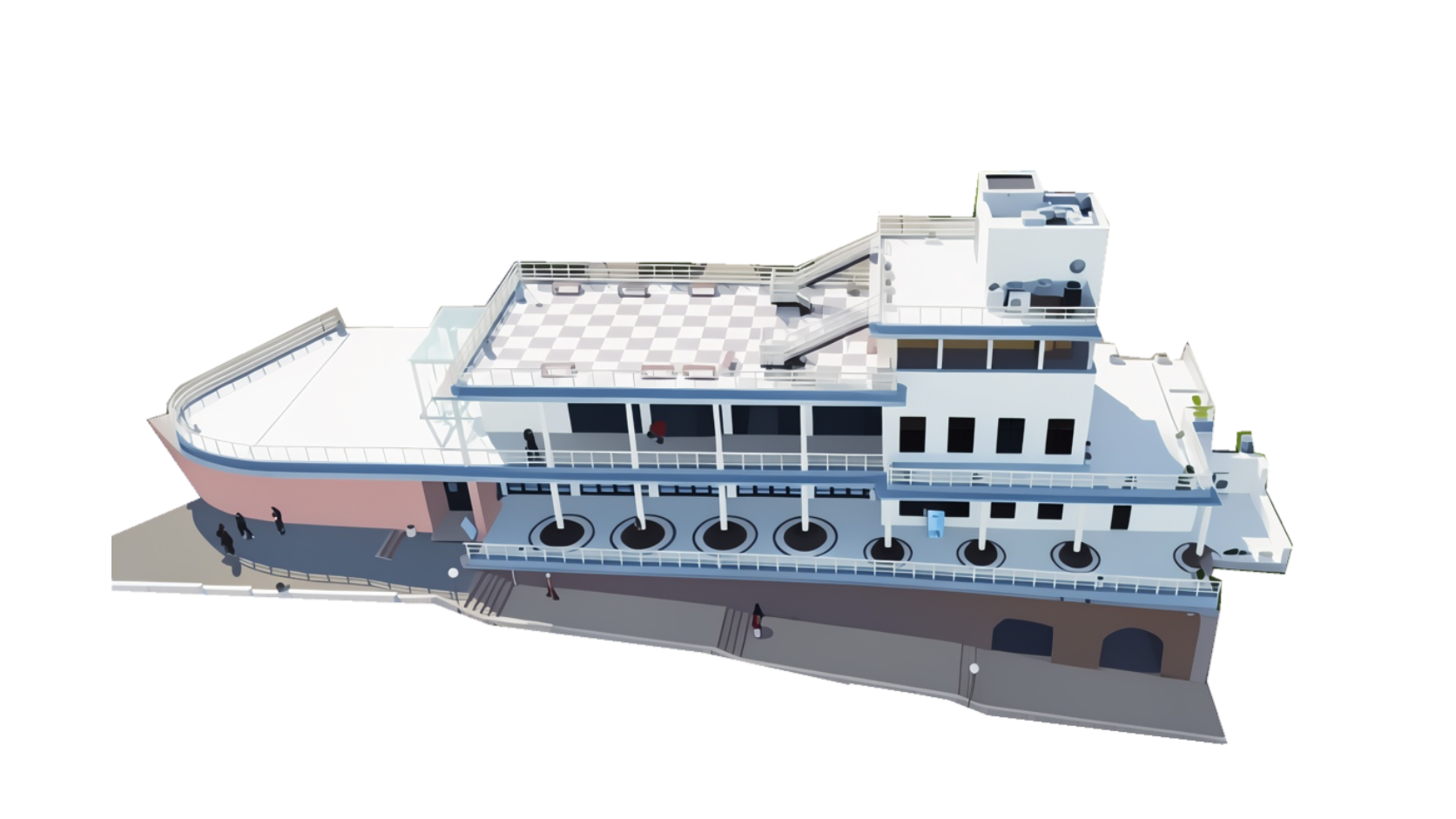 A locally created digital model of the Sea Casino in Burgas